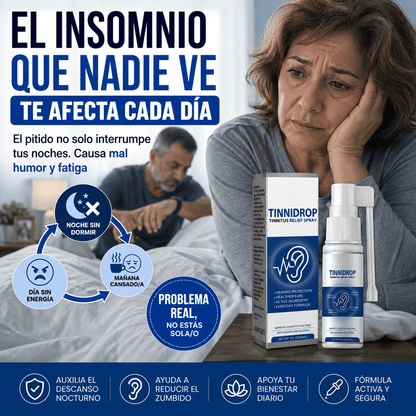 Spray Alivio de Tinnitus con Ingredientes Activos