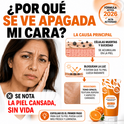 Gel Exfoliante Blanqueador de Naranja Alta Actividad