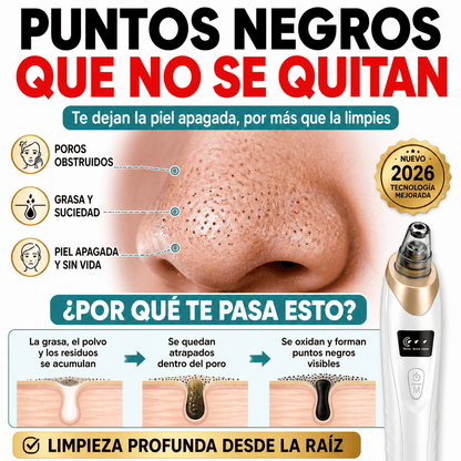 Extractor de Puntos Negros Eléctrico con Succión Regulable