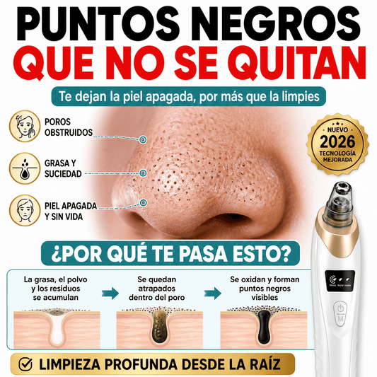 Extractor de Puntos Negros Eléctrico con Succión Regulable