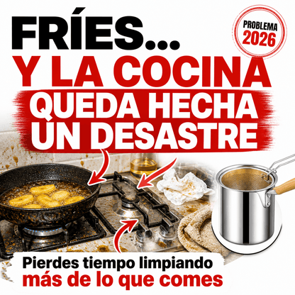 Olla con Colador Acero Inoxidable Antiadherente