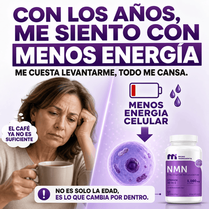 Suplemento NMN Energía y Antienvejecimiento