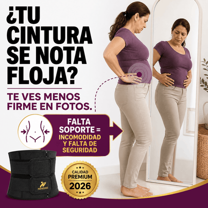 Ningmi® Faja Compresora de Cintura con Velcro