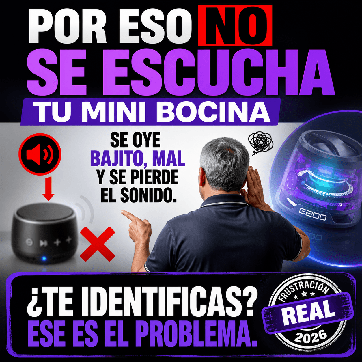 Mini Bocina Bluetooth LED Magnética