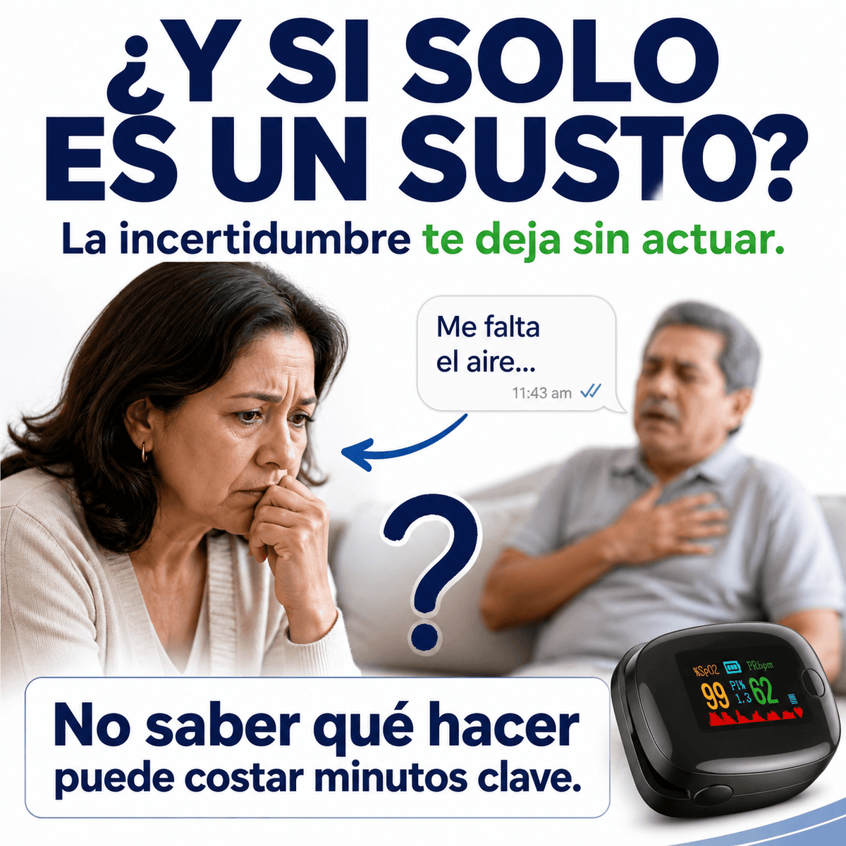 Oxímetro de Dedo con Pantalla OLED SmartHealth®
