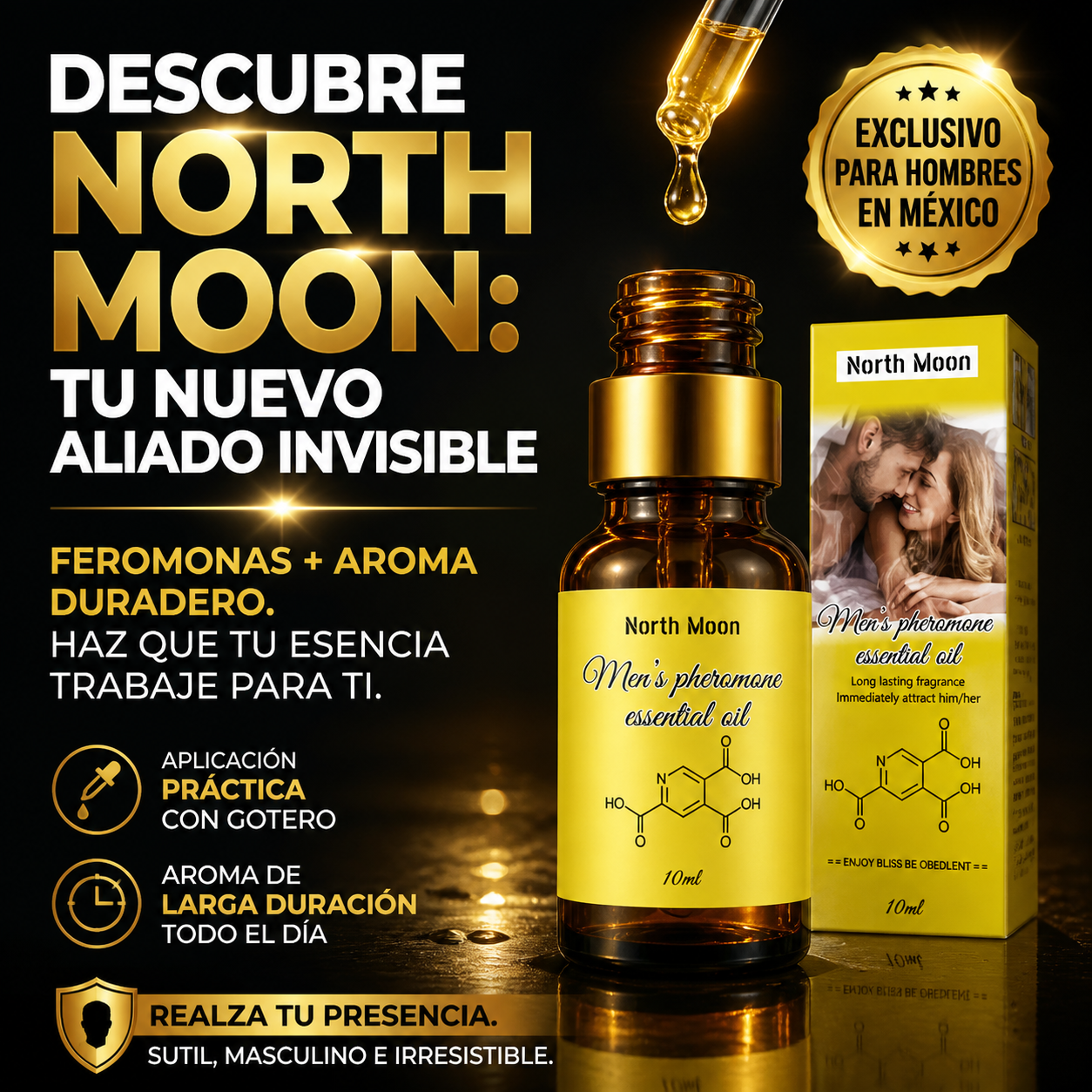 Aceite Esencial de Feromonas para Hombres Atracción Instantánea