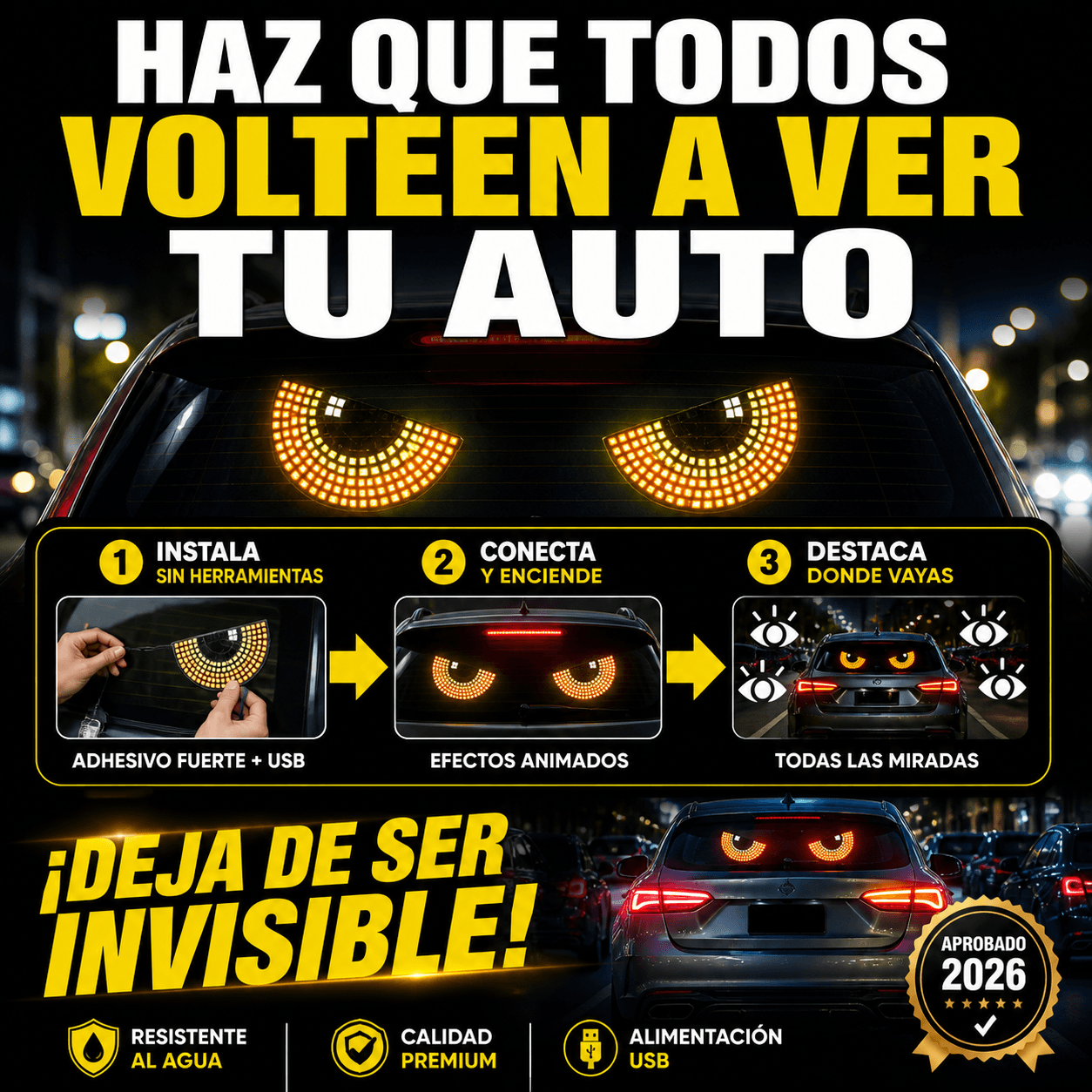 Set Ojos de Luces LED Animadas™ con Efectos HD