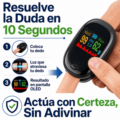 Oxímetro de Dedo con Pantalla OLED SmartHealth®