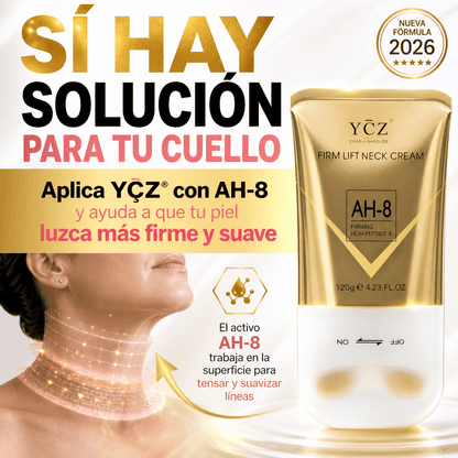 YÇZ® Crema Reafirmante Cuello con AH-8 120g