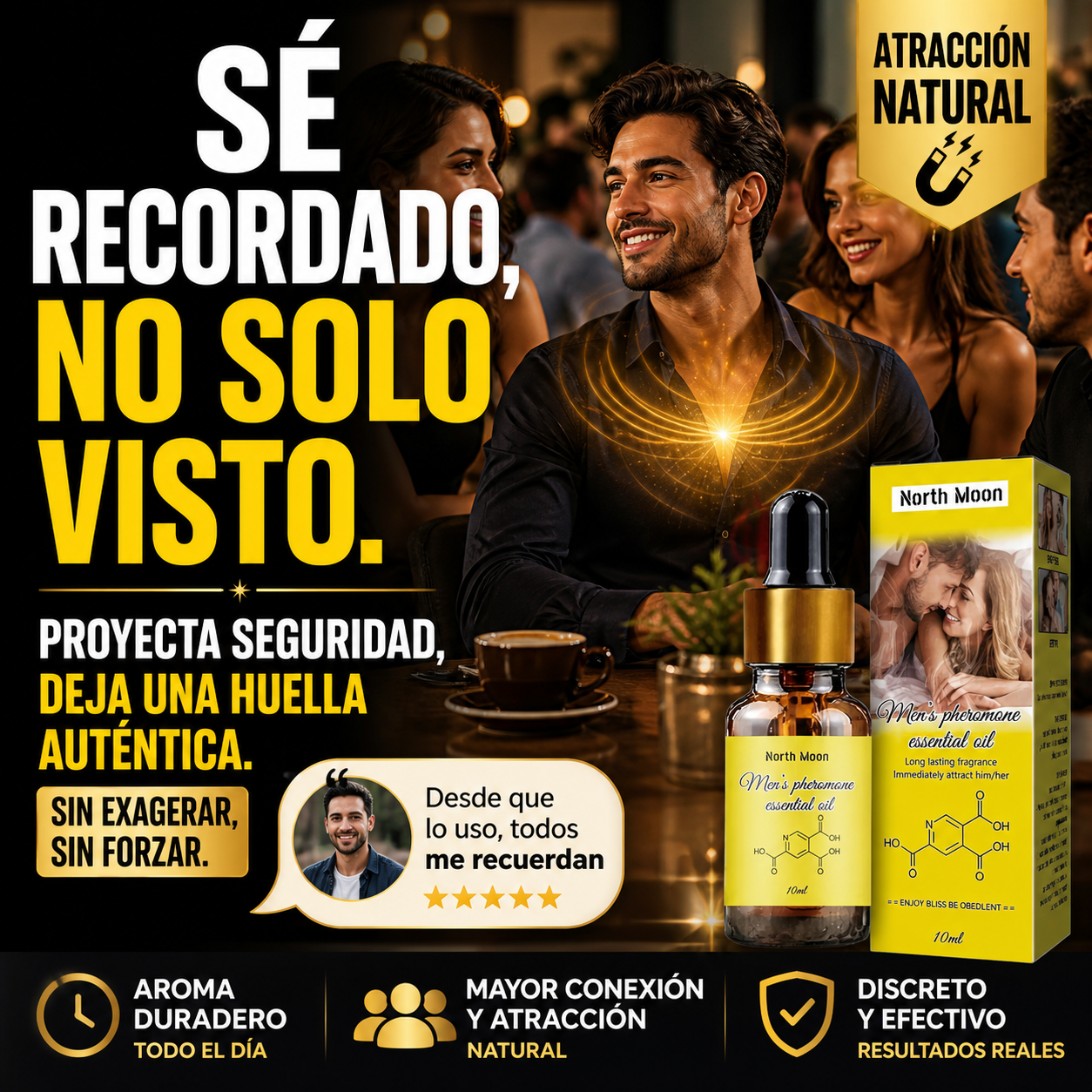 Aceite Esencial de Feromonas para Hombres Atracción Instantánea