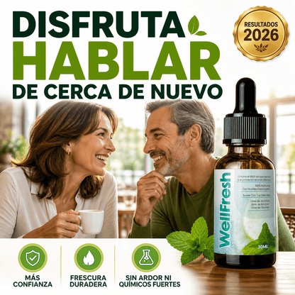 Solución Oral WellFresh® 30ml Antibacteriana
