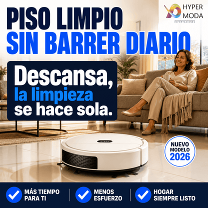Aspiradora Robot Inteligente Control Remoto