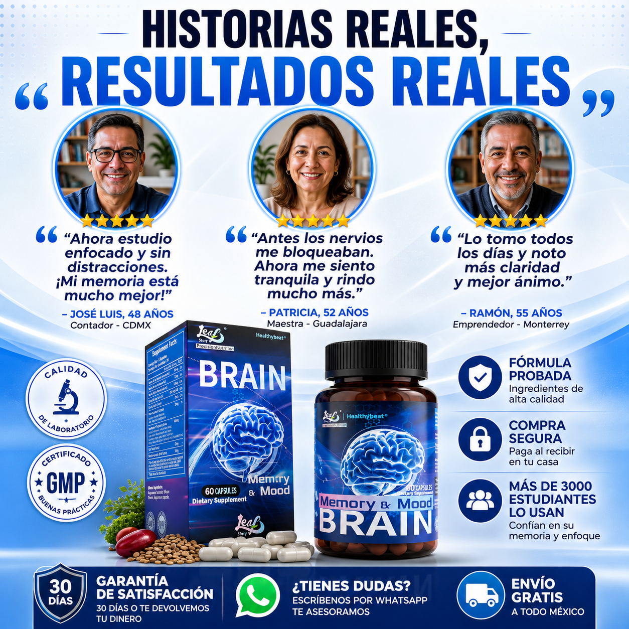 Leafy Story® Suplemento Cerebral 60 Cápsulas
