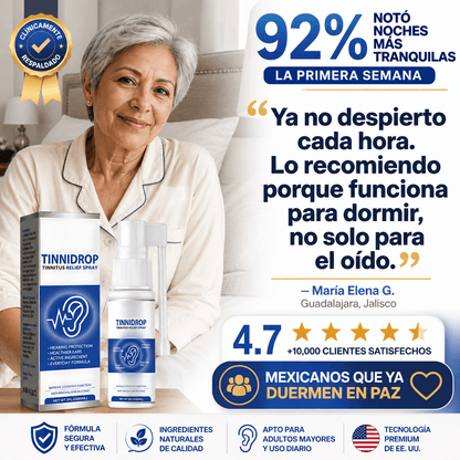 Spray Alivio de Tinnitus con Ingredientes Activos