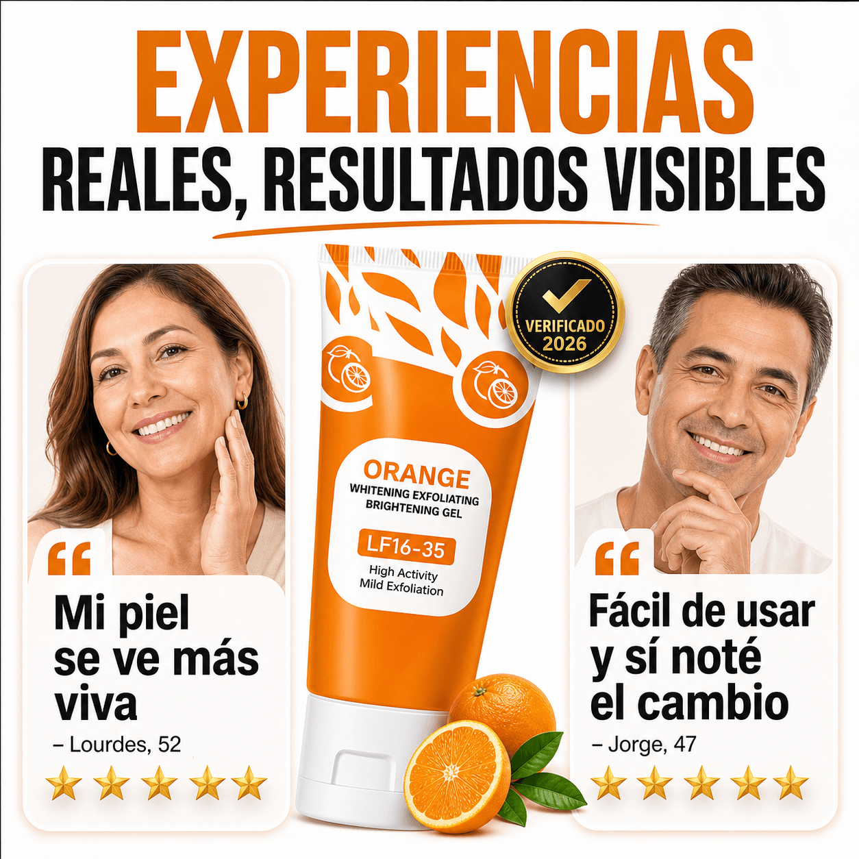 Gel Exfoliante Blanqueador de Naranja Alta Actividad
