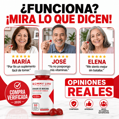 Gomitas de Vinagre de Manzana 60 Unidades