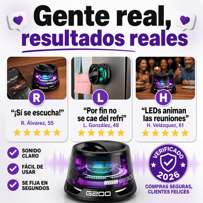 Mini Bocina Bluetooth LED Magnética