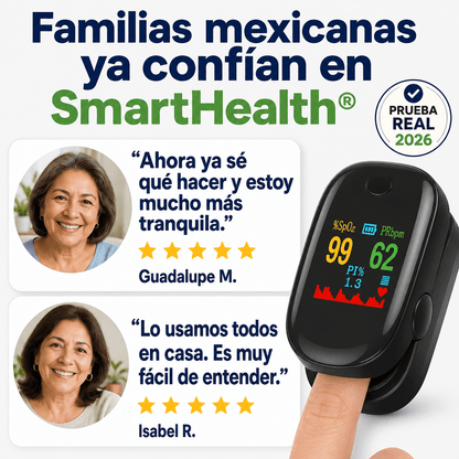 Oxímetro de Dedo con Pantalla OLED SmartHealth®