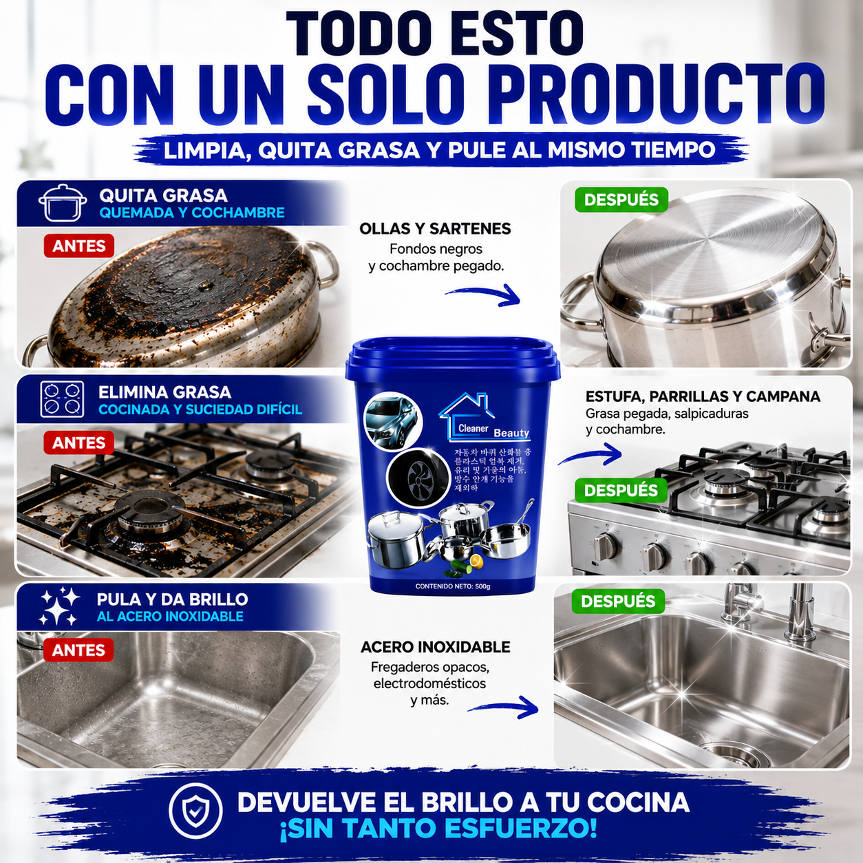 Pasta Limpiadora Multiusos Cleaner